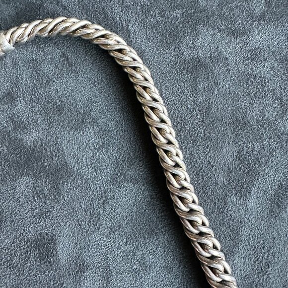 David Yurman Diamond X Chain Necklace w/ White Diamonds - Picture 8 of 16